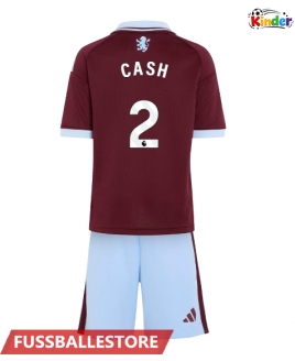 Günstige Aston Villa Matty Cash #2 Heimtrikotsatz Kinder 2026-27 Kurzarm (+ Kurze Hosen)